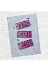 PAPER ROSE PAPER ROSE TICKET CREATOR 2x6 CLEAR STAMP SET