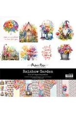 PAPER ROSE PAPER ROSE RAINBOW GARDEN 12x12 PAPER COLLECTION 12 SHEETS
