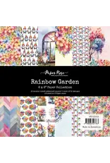 PAPER ROSE PAPER ROSE RAINBOW GARDEN 6x6 PAPER COLLECTION 18 SHEETS