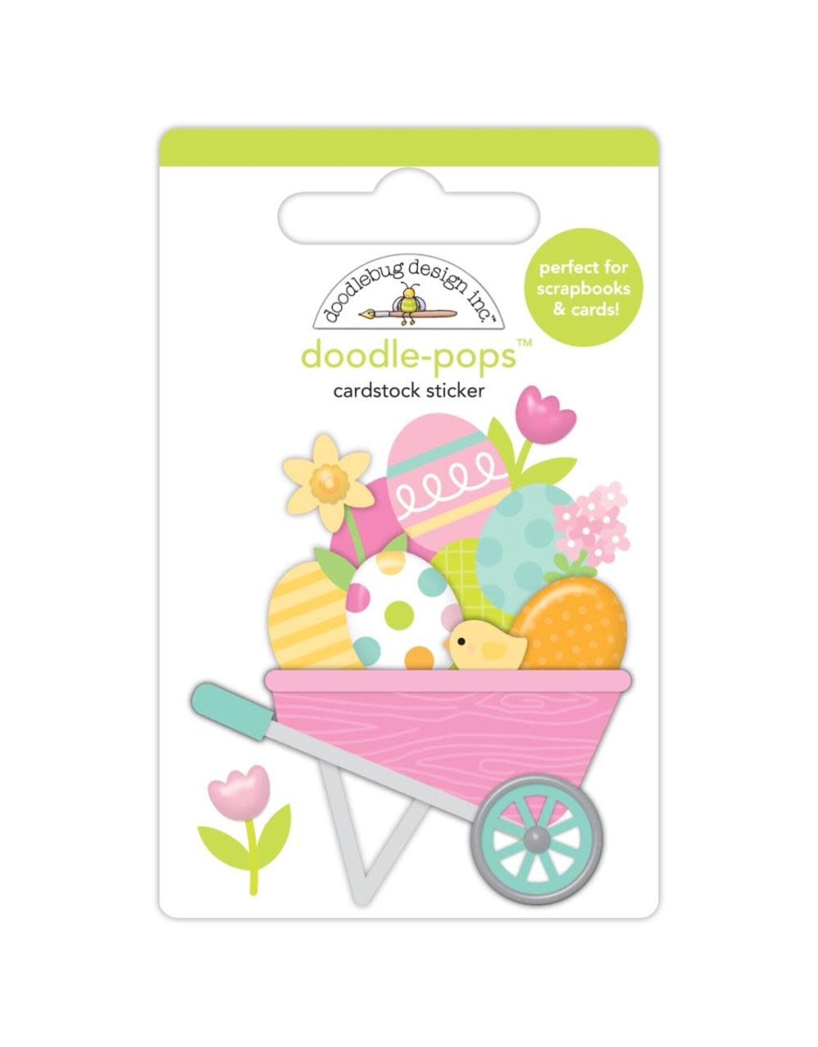 DOODLEBUG DESIGN DOODLEBUG DESIGN EASTER'S ON ITS WAY DOODLE-POPS STICKERS