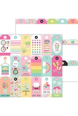 DOODLEBUG DESIGN DOODLEBUG DESIGN HELLO AGAIN JUST BECAUSE 12x12 DOUBLE SIDED CARDSTOCK