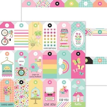 DOODLEBUG DESIGN DOODLEBUG DESIGN HELLO AGAIN JUST BECAUSE 12x12 DOUBLE SIDED CARDSTOCK