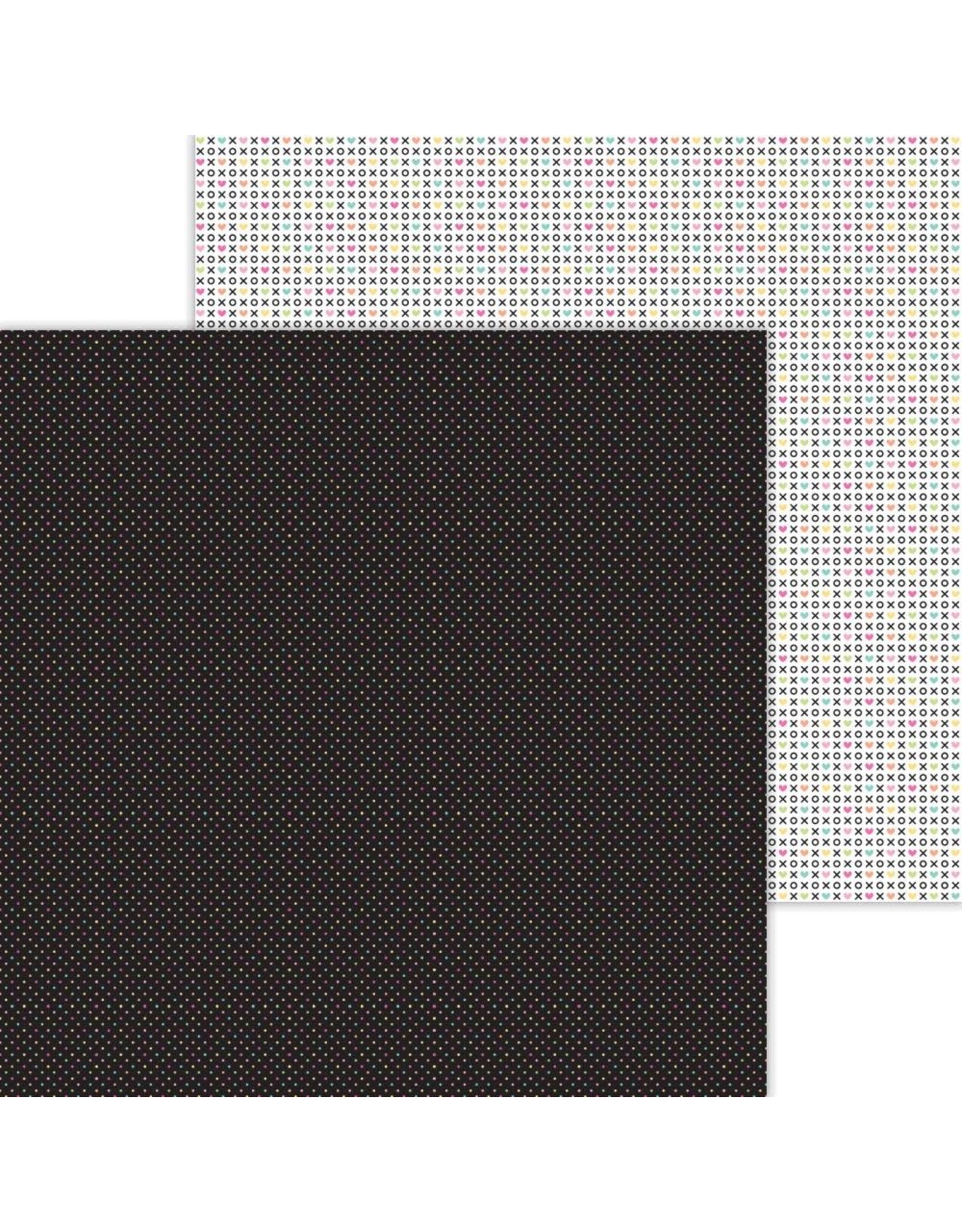 DOODLEBUG DESIGN DOODLEBUG DESIGN HELLO AGAIN DAINTY DOTS 12x12 DOUBLE SIDED CARDSTOCK