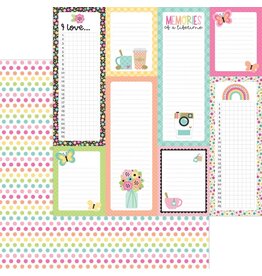 DOODLEBUG DESIGN DOODLEBUG DESIGN HELLO AGAIN PRETTY POLKA-DOTS 12x12 DOUBLE SIDED CARDSTOCK