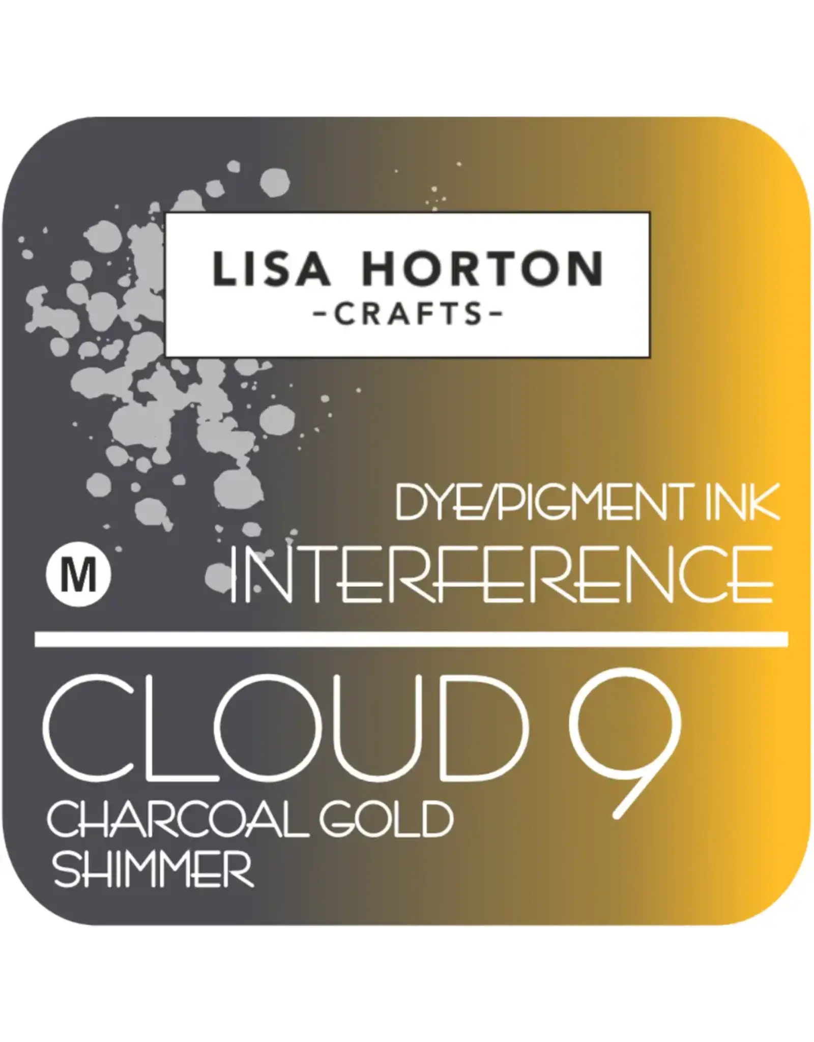 LISA HORTON CRAFTS LISA HORTON CRAFTS CLOUD 9 INTERFERENCE DYE/PIGMENT INK - CHARCOAL GOLD SHIMMER