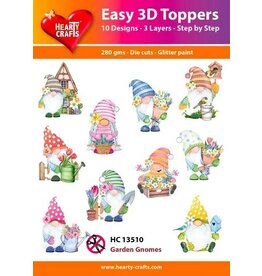 HEARTY CRAFTS HEARTY CRAFTS GARDEN GNOMES EASY 3D TOPPERS