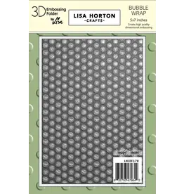 LISA HORTON CRAFTS LISA HORTON CRAFTS BUBBLE WRAP 5x7 3D EMBOSSING FOLDER