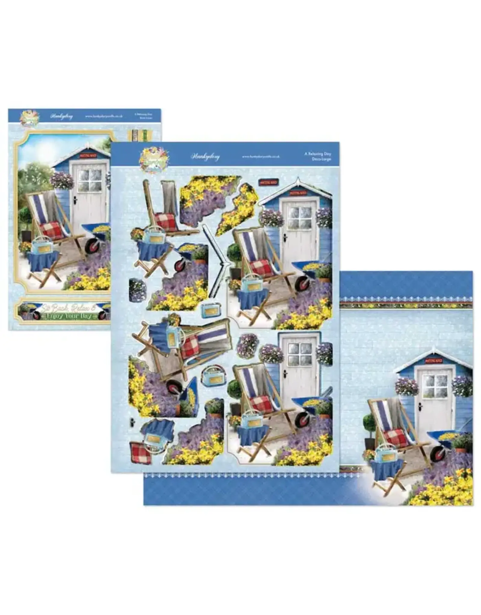HUNKYDORY CRAFTS LTD. HUNKYDORY HELLO SPRING A RELAXING DAY DECO-LARGE SET