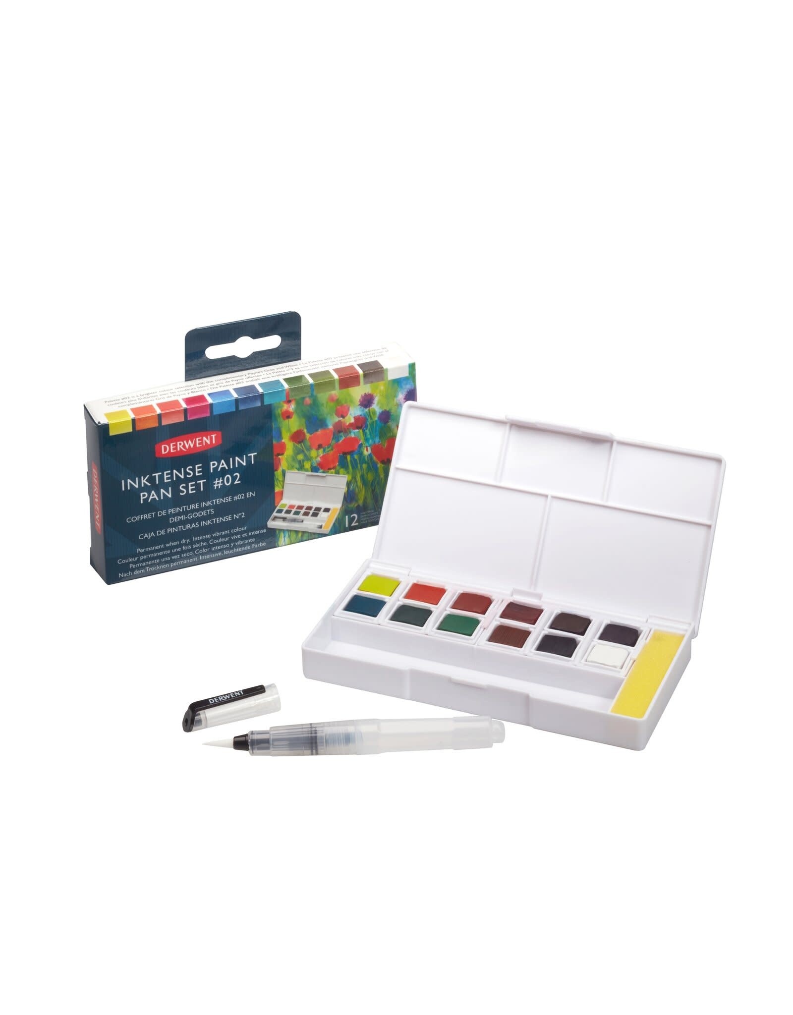 DERWENT DERWENT INKTENSE PAINT PAN TRAVEL SET #2