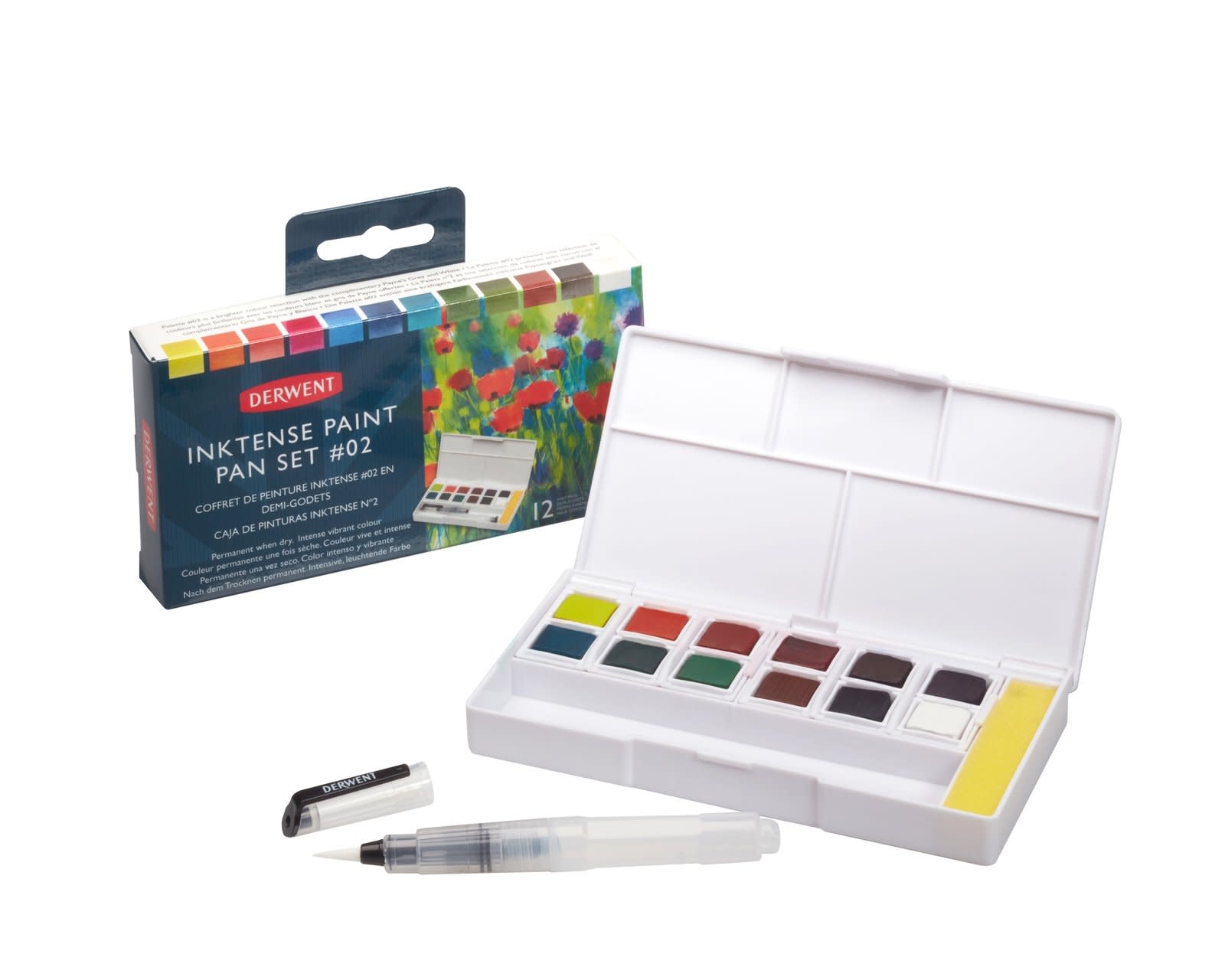 DERWENT DERWENT INKTENSE PAINT PAN TRAVEL SET #2