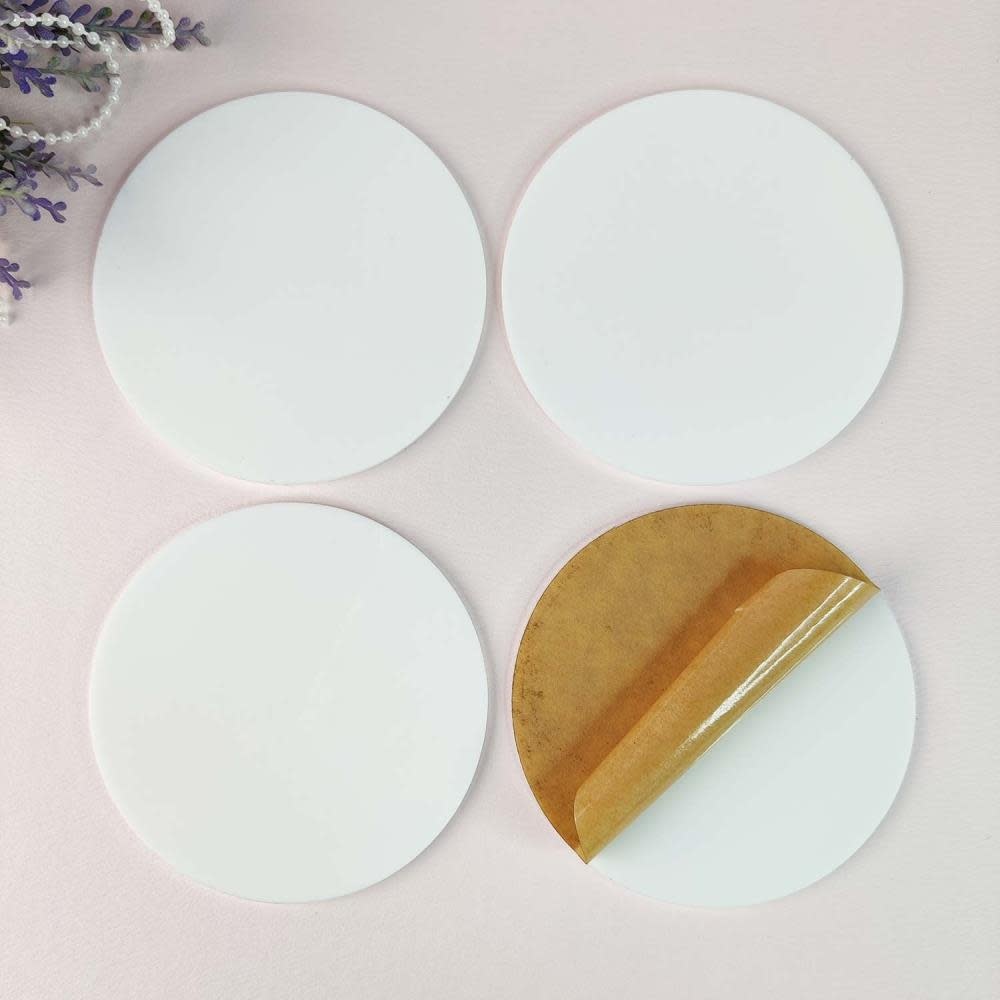DRESS MY CRAFT DRESS MY CRAFT ROUND ACRYLIC COASTERS 4PK