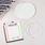 DRESS MY CRAFT DRESS MY CRAFT ROUND WITH OUTER RING ACRYLIC COASTERS 2/PK
