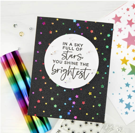 SPELLBINDERS SPELLBINDERS GLIMMER FOIL MINI RAINBOW STRIPE