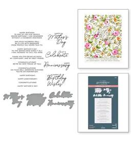 SPELLBINDERS SPELLBINDERS BETTERPRESS YANA SMAKULA LET'S CELEBRATE PRESS PLATES & DIE SET