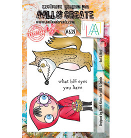 AALL & CREATE AALL & CREATE JANET KLEIN #639 RED & WOLF A7 CLEAR STAMP SET
