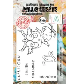 AALL & CREATE AALL & CREATE JANET KLEIN #586 CAPRICORN A7 CLEAR STAMP SET