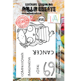 AALL & CREATE AALL & CREATE JANET KLEIN #585 CANCER A7 CLEAR STAMP SET