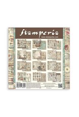 STAMPERIA STAMPERIA BROCANTE ANTIQUES 8x8 COLLECTION PACK 10 SHEETS
