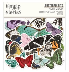 SIMPLE STORIES SIMPLE STORIES SIMPLE VINTAGE ESSENTIALS COLOR PALETTE BUTTERFLY BITS 45/PK
