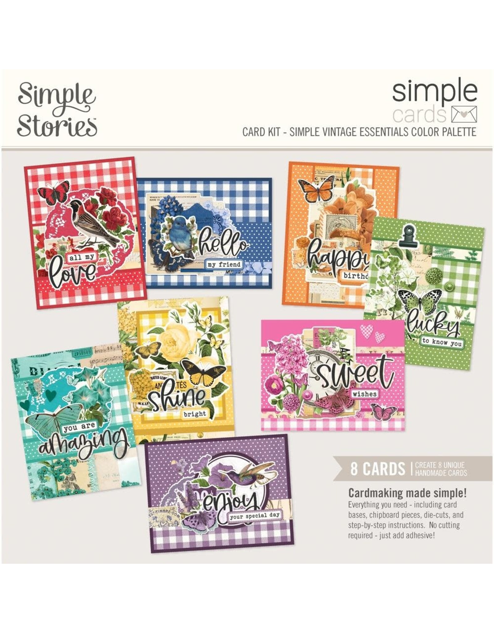 SIMPLE STORIES SIMPLE STORIES SIMPLE CARDS SIMPLE VINTAGE COLOR PALETTE CARD KIT