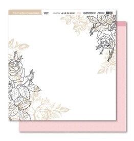 FLORILEGES DESIGNS FLORILÈGES DESIGN COLLECTION LA VIE EN ROSE NO 7 12x12 CARDSTOCK