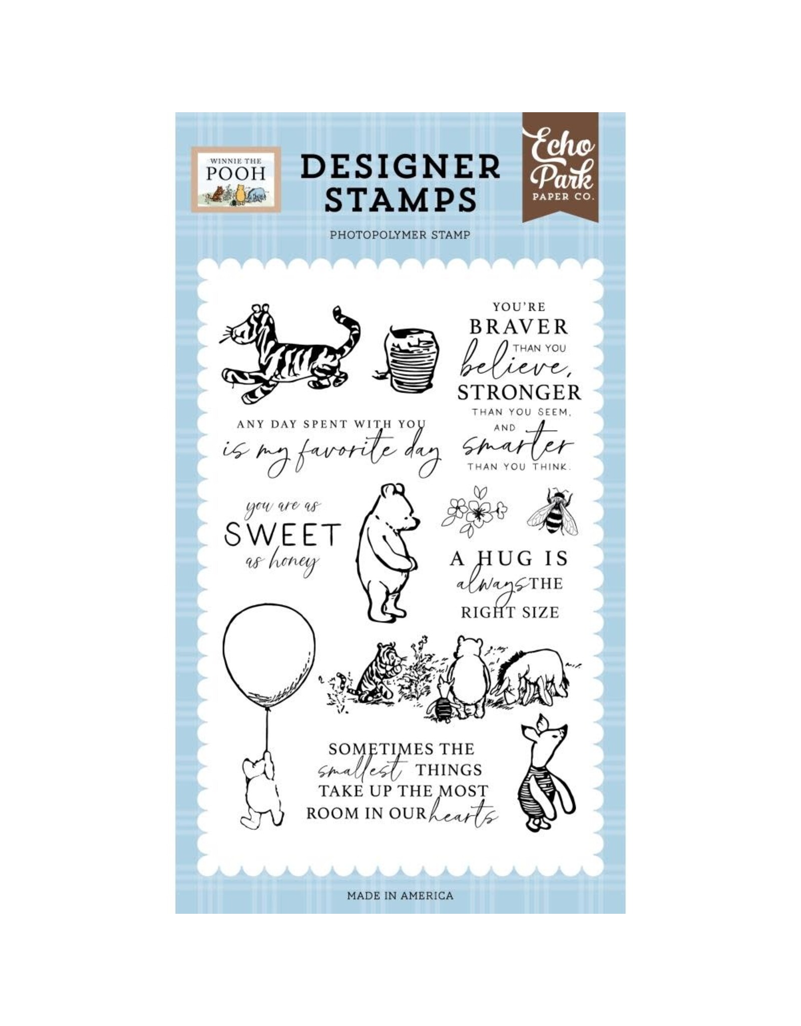 ECHO PARK PAPER ECHO PARK WINNIE THE POOH POOH AND FRIENDS CLEAR STAMP SET