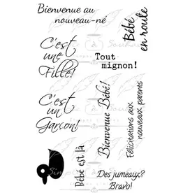 SIMPLE A SOUHAITS SIMPLE À SOUHAIT NAISSANCE ACRYLIC STAMP