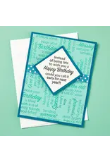 STAMPENDOUS STAMPENDOUS BIRTHDAY MESSAGES CLEAR STAMP SET