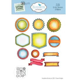 ELIZABETH CRAFT DESIGNS ELIZABETH CRAFT DESIGNS EVERYDAY ELEMENTS BY ANNETTE GREEN CIRCLES, BANNERS & RIBBONS DIE SET