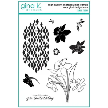 GINA K DESIGNS GINA K. DESIGNS SMILE TODAY CLEAR STAMP SET