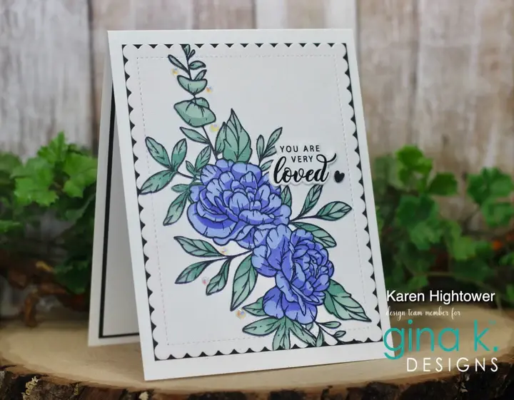 GINA K DESIGNS GINA K. DESIGNS LOVELY FLOWERS CLEAR STAMP SET