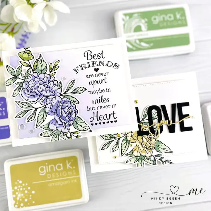 GINA K DESIGNS GINA K. DESIGNS LOVELY FLOWERS CLEAR STAMP SET