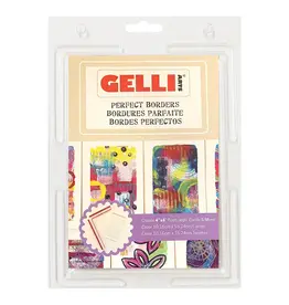 GELLI ARTS GELLI ARTS PERFECT BORDERS GEL PRINTING PLATE CREATE 4x6 POSTCARDS, CARDS & MORE!