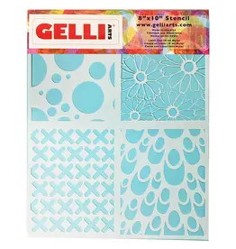 GELLI ARTS GELLI ARTS 8x10 MULTI-STENCIL