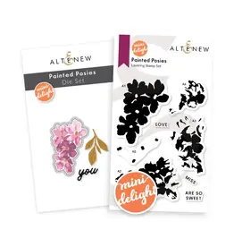 ALTENEW ALTENEW MINI DELIGHT: PAINTED POSIES LAYERING CLEAR STAMP & DIE SET