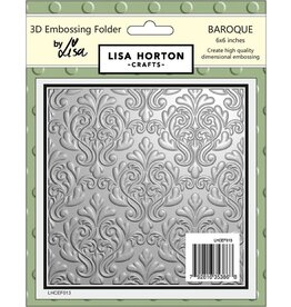 LISA HORTON CRAFTS LISA HORTON CRAFTS BAROQUE 6x6 3D EMBOSSING FOLDER