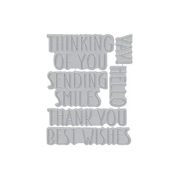 HERO ARTS HERO ARTS BEST WISHES LETTERPRESS + FOIL PLATE