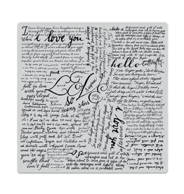 HERO ARTS HERO ARTS ODE TO ANDY WARHOL SCRIPT BOLD PRINTS 6x6 CLING STAMP