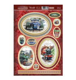 HUNKYDORY CRAFTS LTD. HUNKYDORY FAVORITES ENGINES AT THE READY CARD TOPPERS