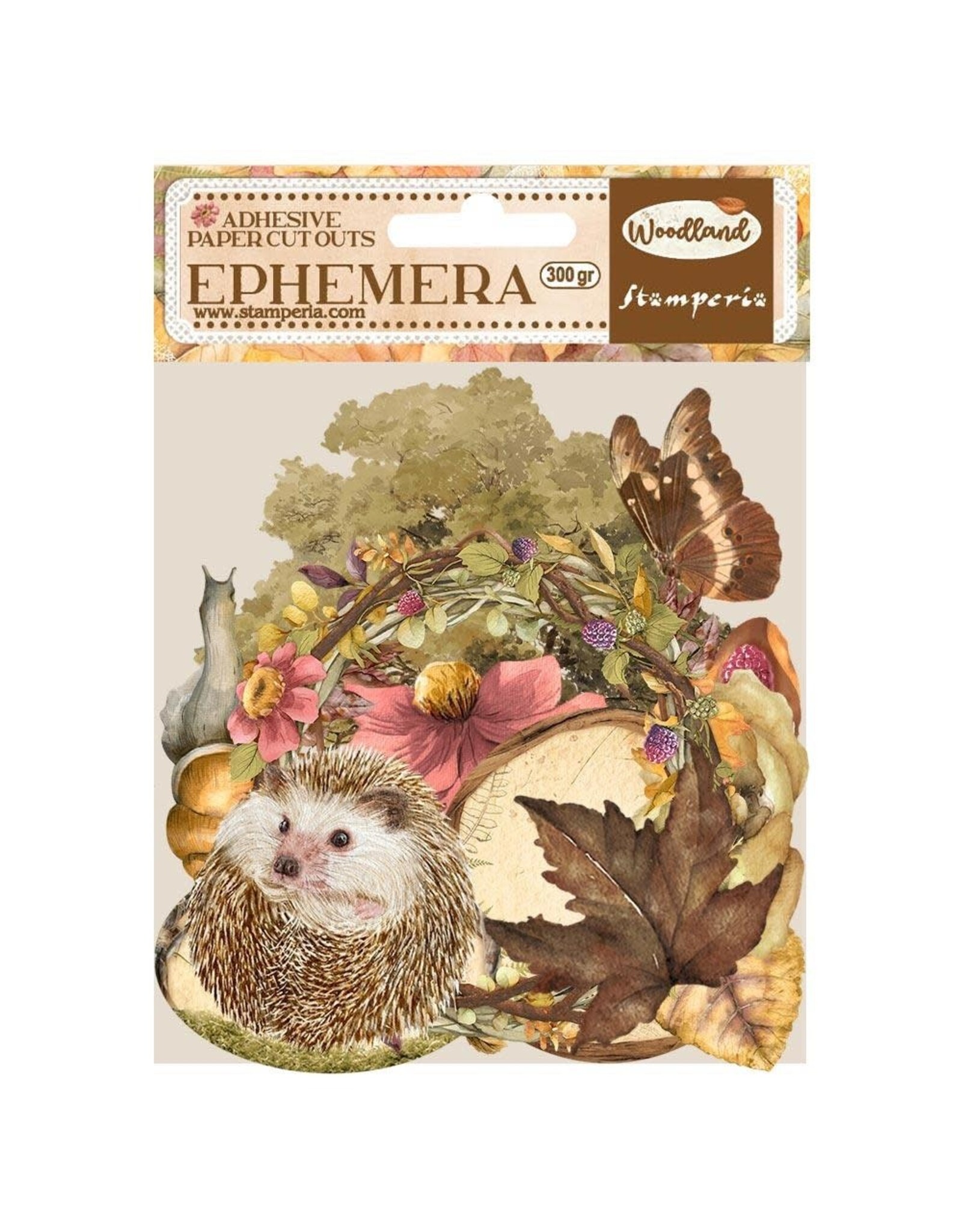 STAMPERIA STAMPERIA WOODLAND ADHESIVE PAPER CUT OUTS