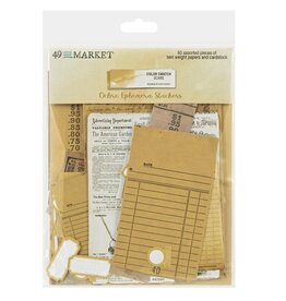 49 AND MARKET 49 AND MARKET COLOR SWATCH OCHRE EPHEMERA STACKERS DIE-CUTS 60/PK