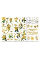 49 AND MARKET 49 AND MARKET COLOR SWATCH OCHRE 6x12 RUB-ON TRANSFER SET 3/PK