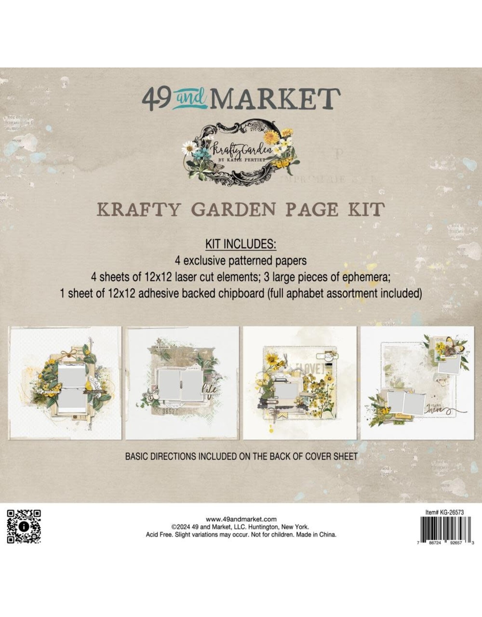 49 AND MARKET 49 AND MARKET KRAFTY GARDEN PAGE KIT