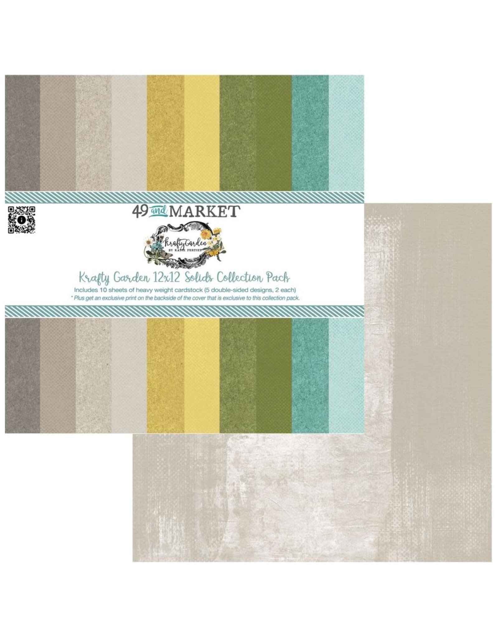49 AND MARKET 49 AND MARKET KRAFTY GARDEN SOLIDS 12x12 COLLECTION PACK
