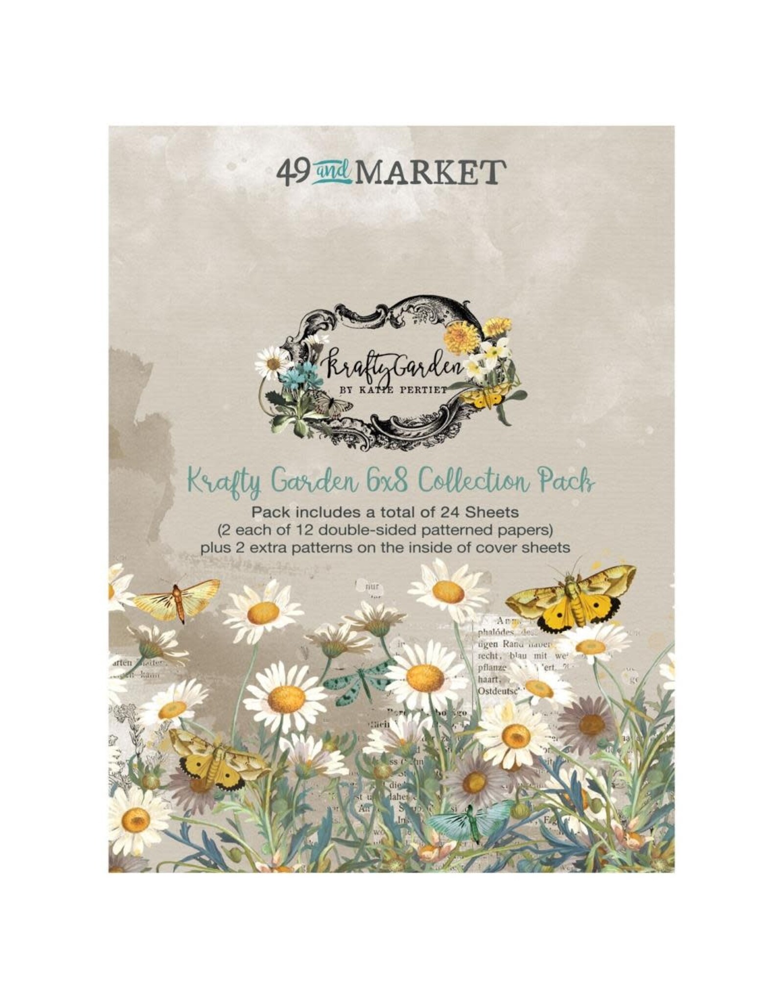 49 AND MARKET 49 AND MARKET KRAFTY GARDEN 6x8 COLLECTION PACK 18 SHEETS