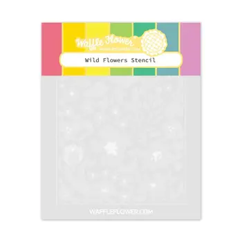 WAFFLE FLOWER WAFFLE FLOWER WILD FLOWERS STENCIL 4/PK