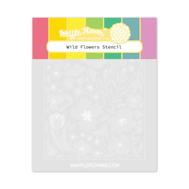 WAFFLE FLOWER WAFFLE FLOWER WILD FLOWERS STENCIL 4/PK