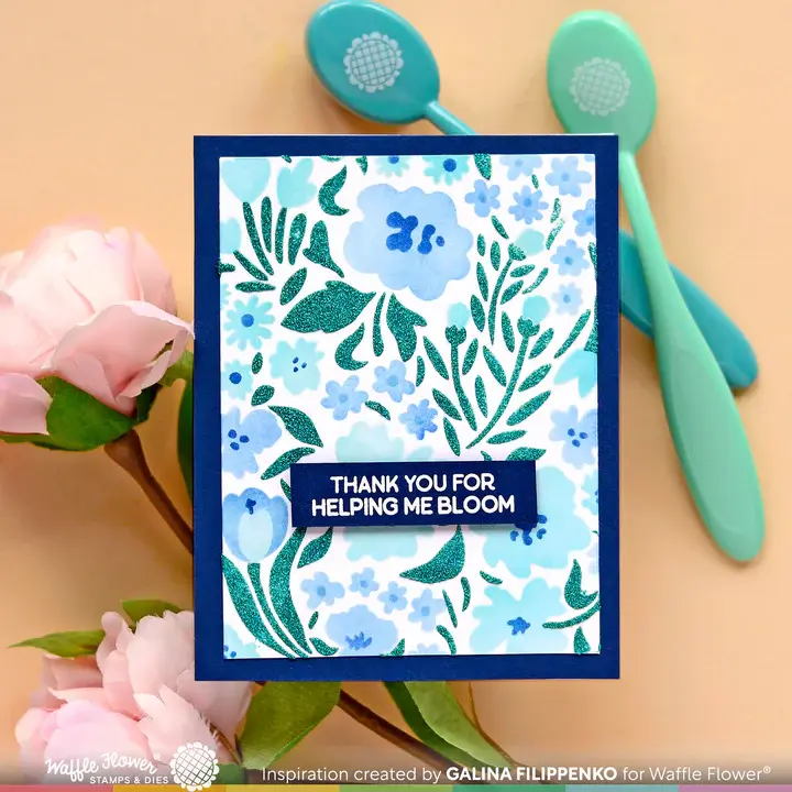 WAFFLE FLOWER WAFFLE FLOWER WILD FLOWERS STENCIL 4/PK