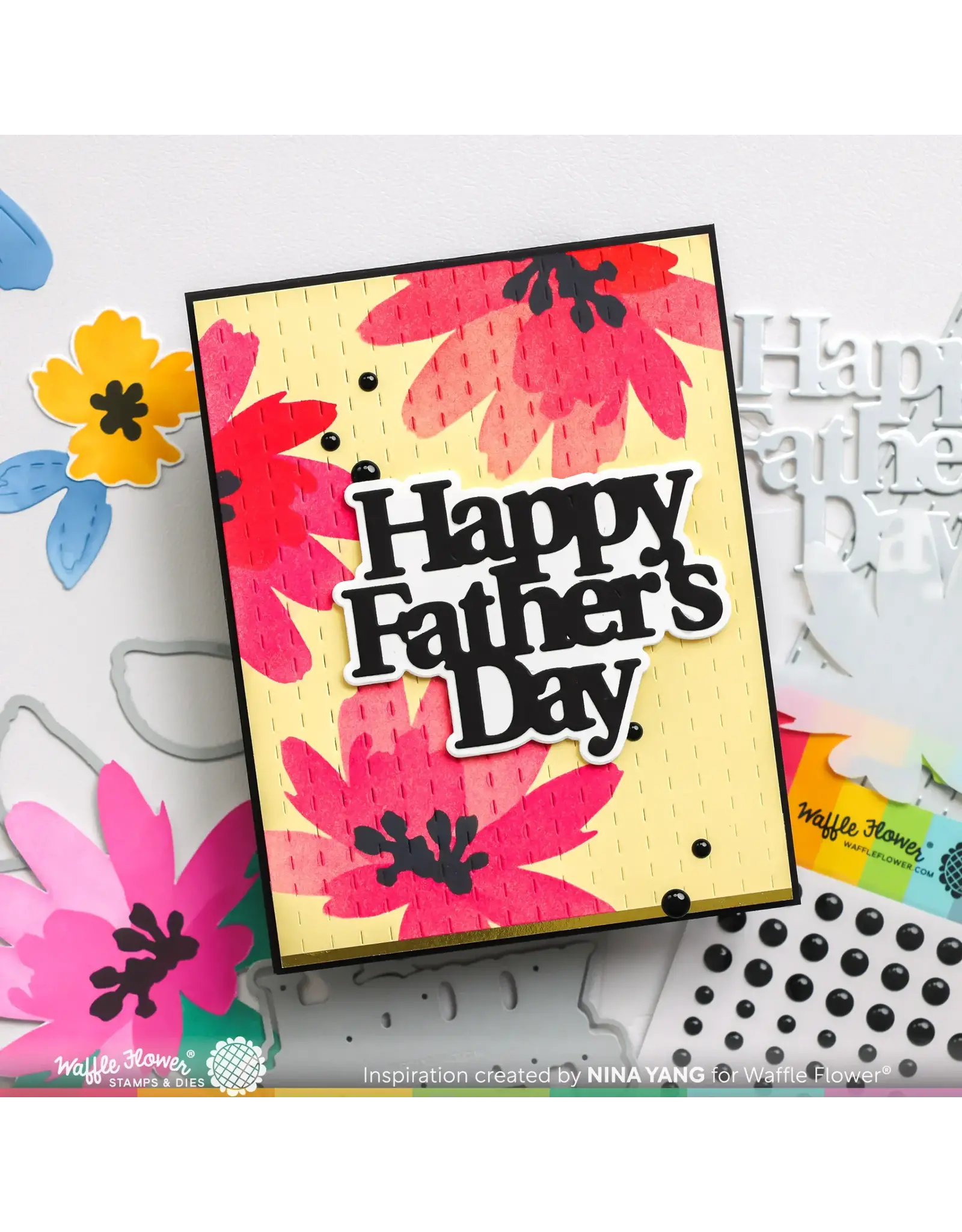 WAFFLE FLOWER WAFFLE FLOWER FATHER'S DAY WORD DIE SET