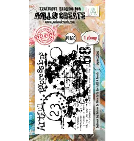 AALL & CREATE AALL & CREATE AUTOUR DE MWA & CO #1160 EXPRESSIONS A8 CLEAR STAMP